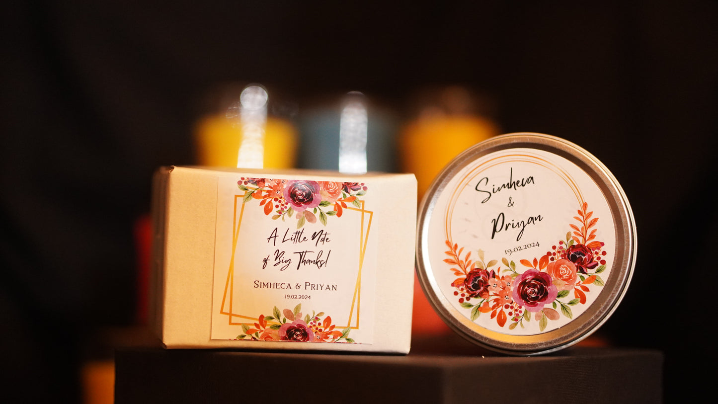 3oz Tin Candle - Perfect Return Gifts !