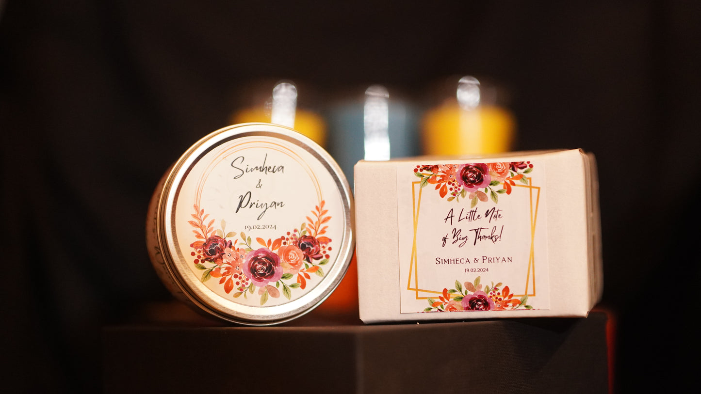 3oz Tin Candle - Perfect Return Gifts !