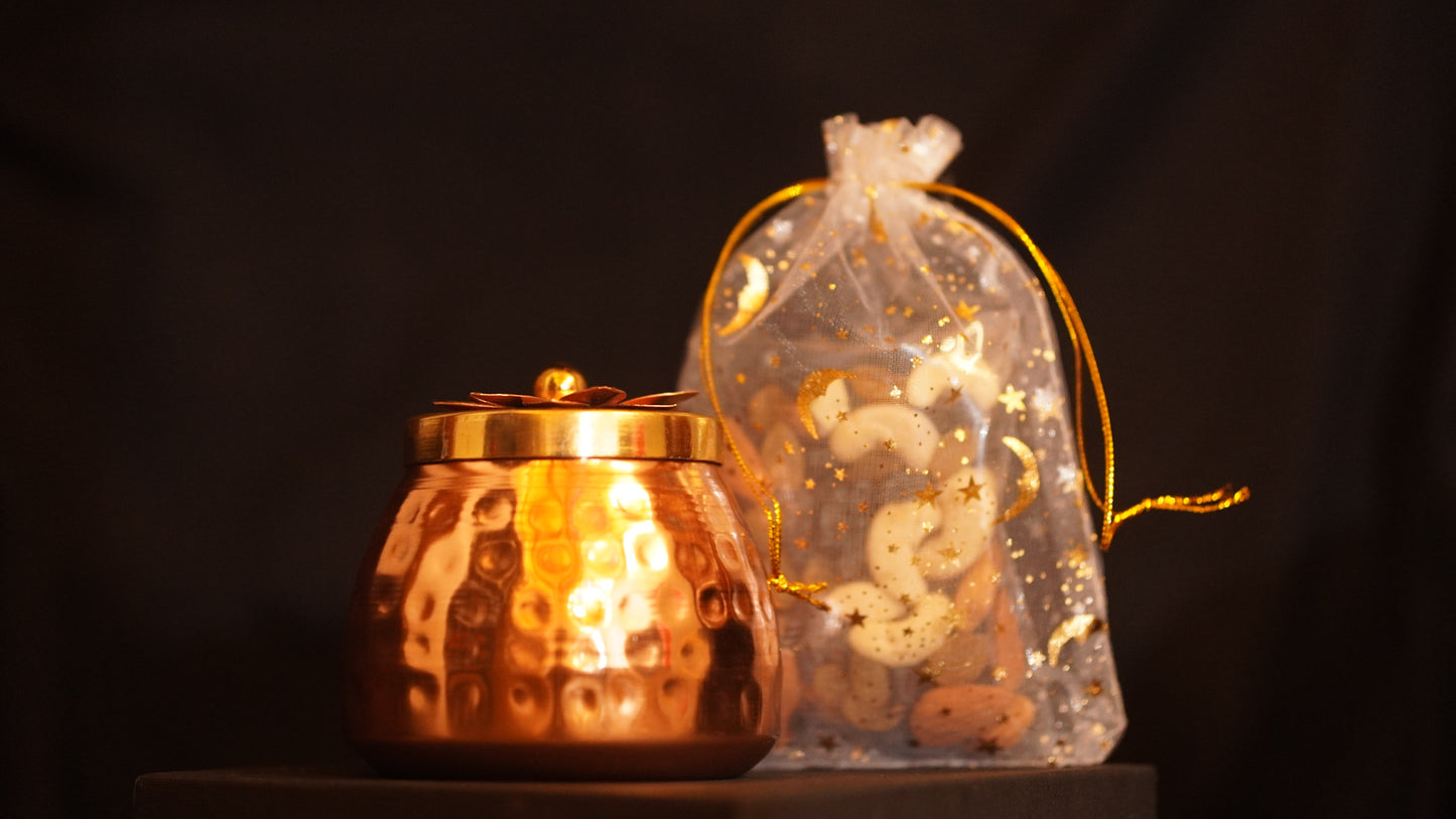 Cone Decorative Jar + DryFruits - Perfect Return Gifts !