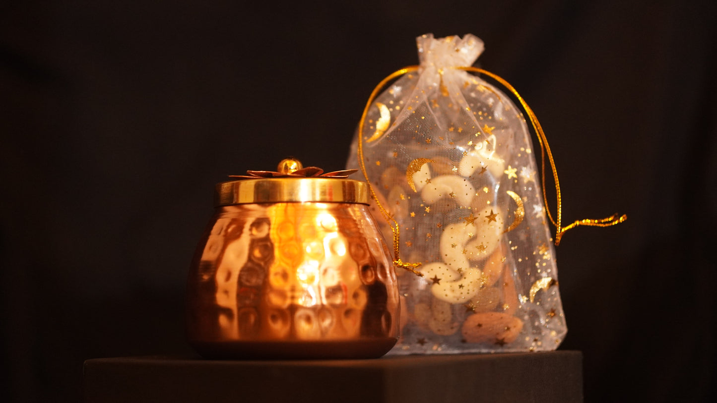 Cone Decorative Jar + DryFruits - Perfect Return Gifts !