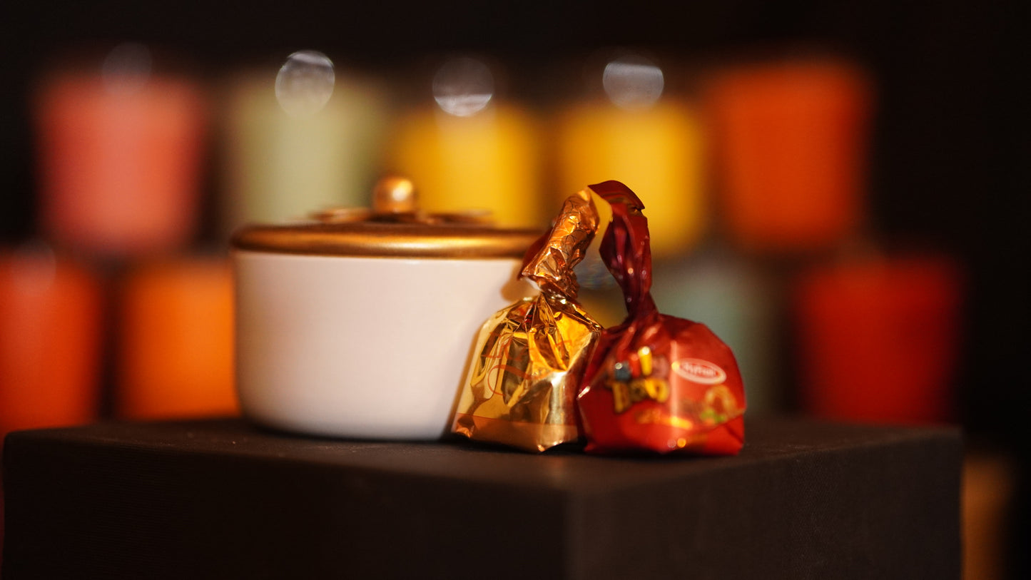 Cute Decorative Jar + 2 Choclates - Perfect Return Gifts !