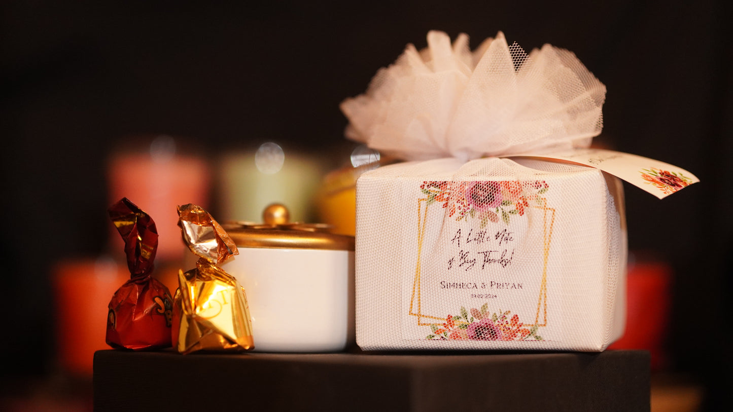 Cute Decorative Jar + 2 Choclates - Perfect Return Gifts !