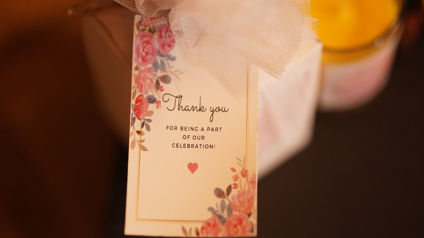 Shot Glass Candles + Chocolate - Perfect Return Gifts !