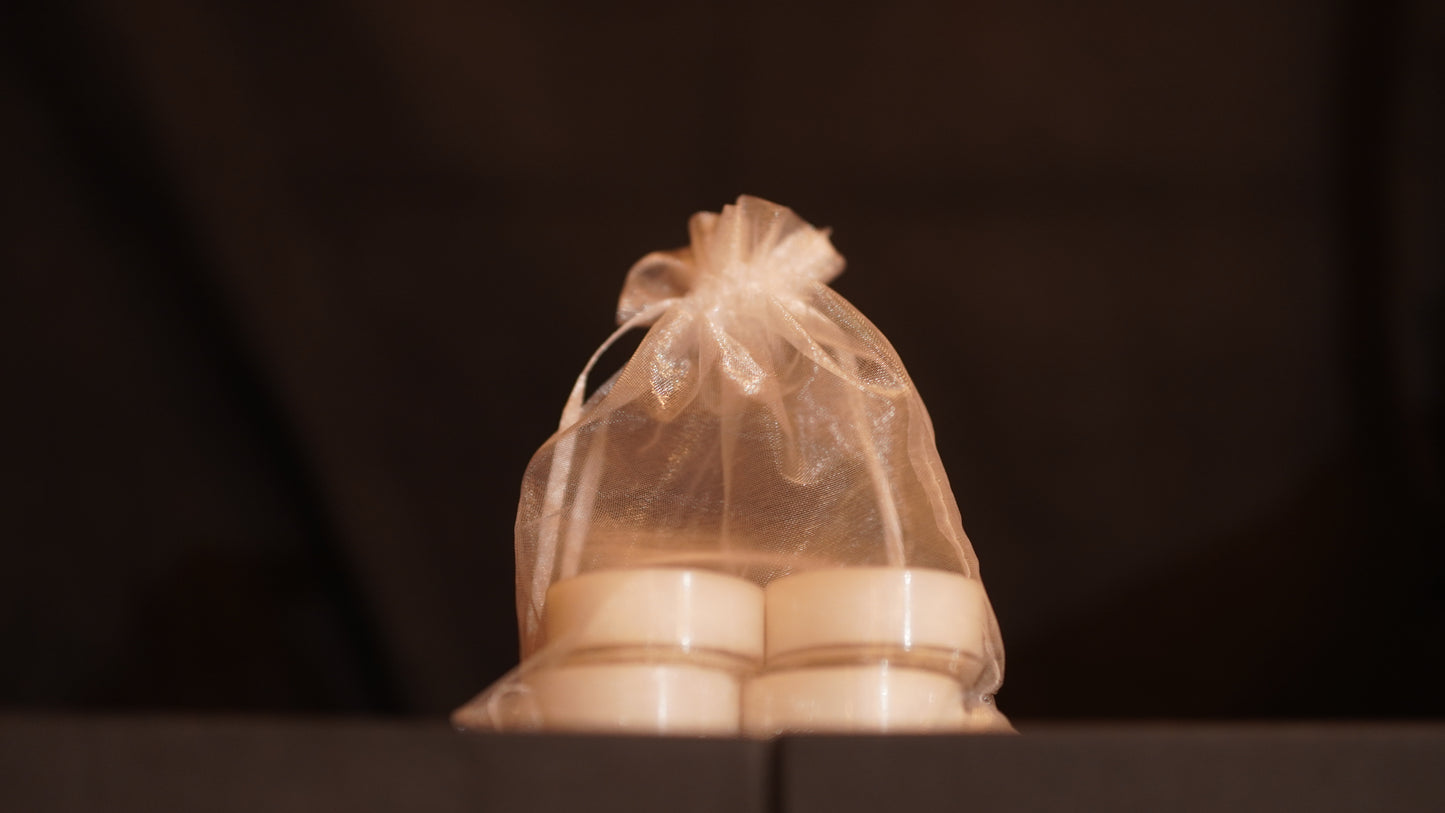 Decorative Jar + Shot Glass Candle + Potpourri Pouch + Tealight Pouch + Chocolate Bar - Perfect Return Gifts !