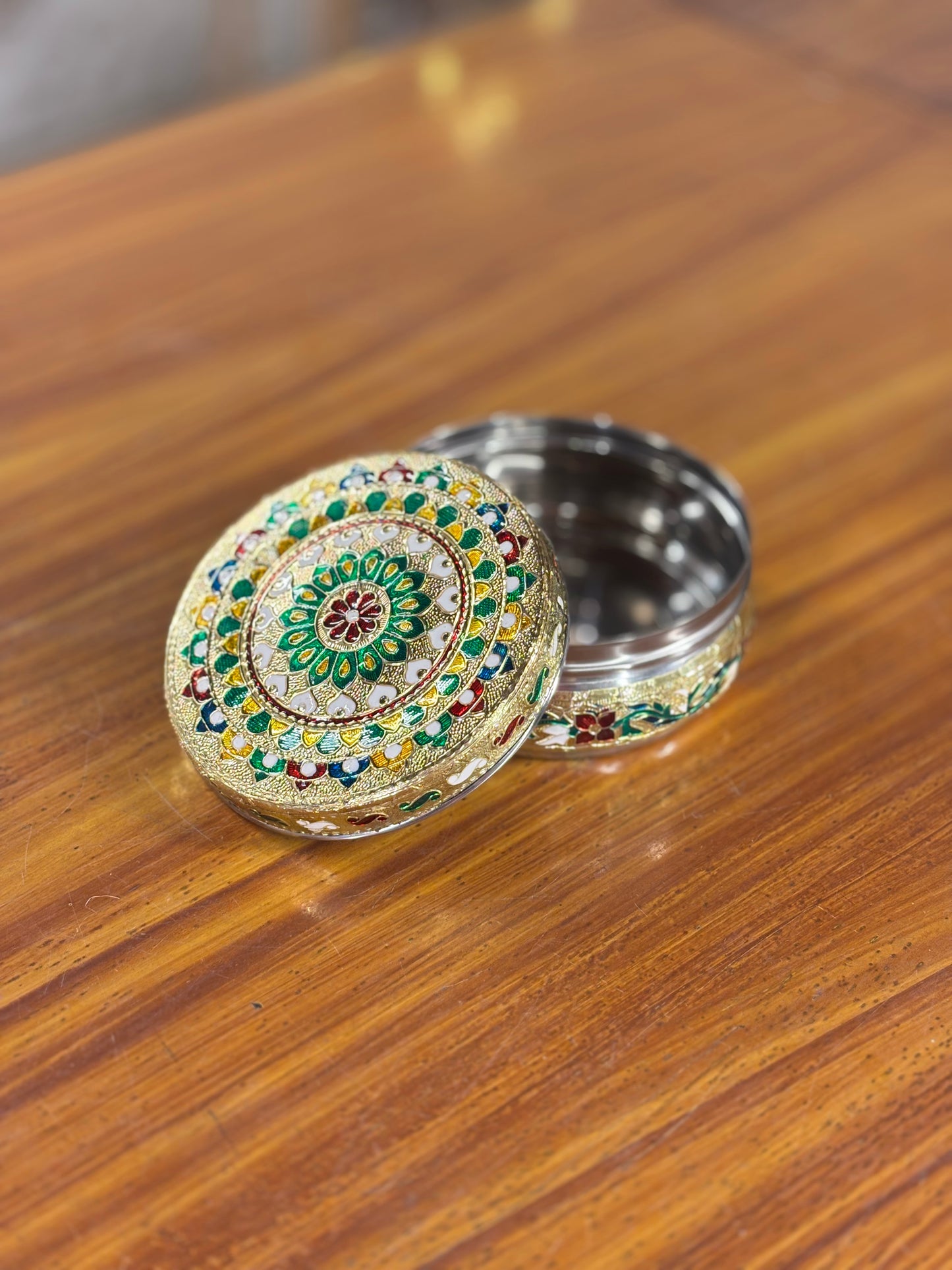 4 inch Meenakari Box Return Gift | Traditional Meenakari Box | Wedding & Puja Favor Under ₹200