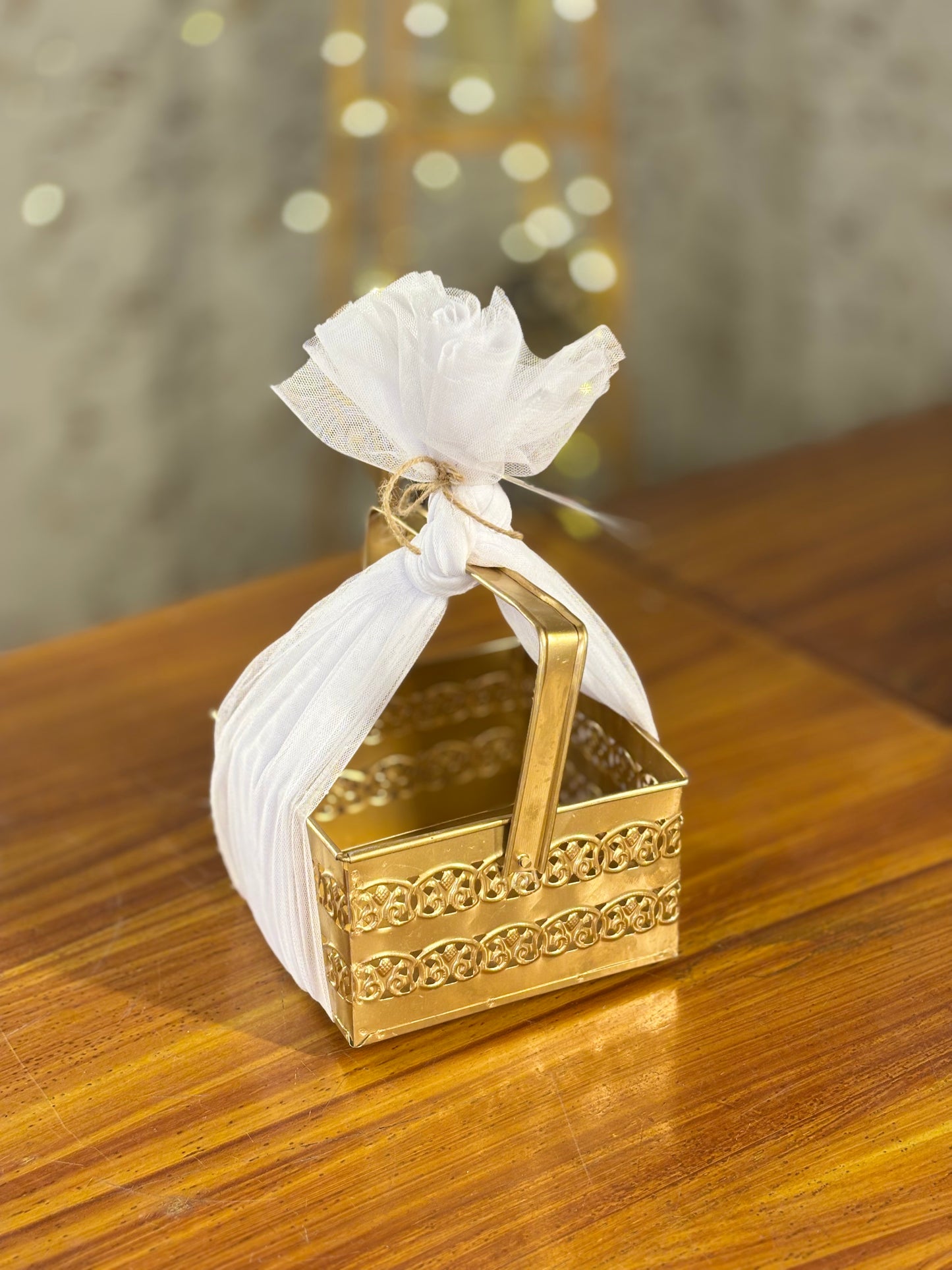 6 Inch Decorative Tray Return Gift | Elegant Serving Tray | Wedding & Housewarming Favor Under ₹300