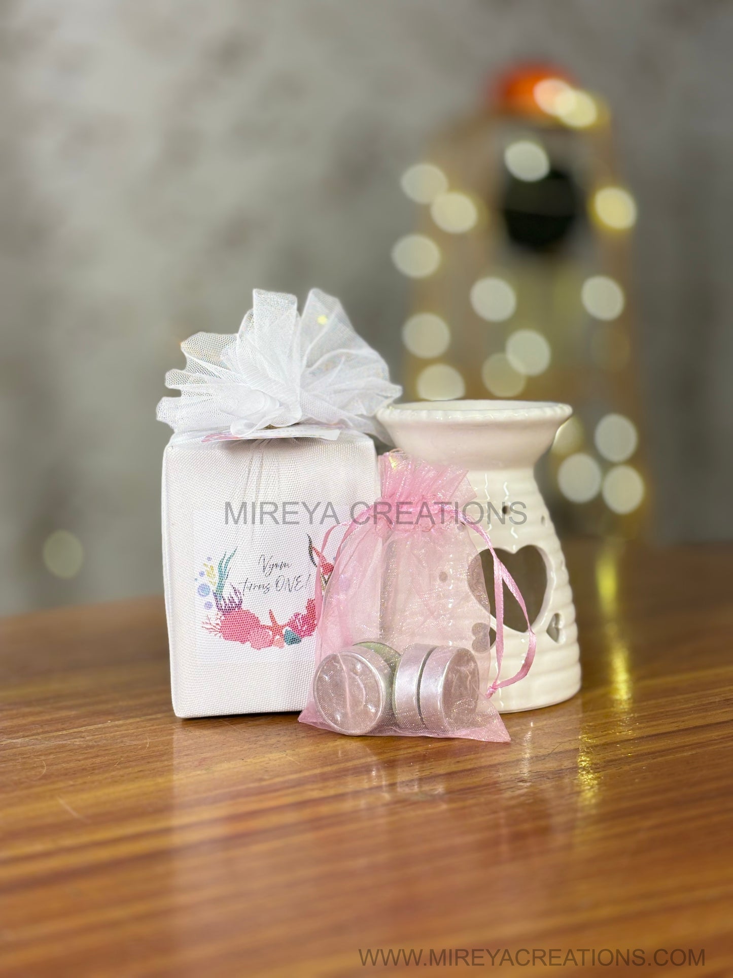 Ceramic Aroma Burner Return Gift | Fragrance Burner with Tealights | Housewarming & Wedding Favor Under ₹200