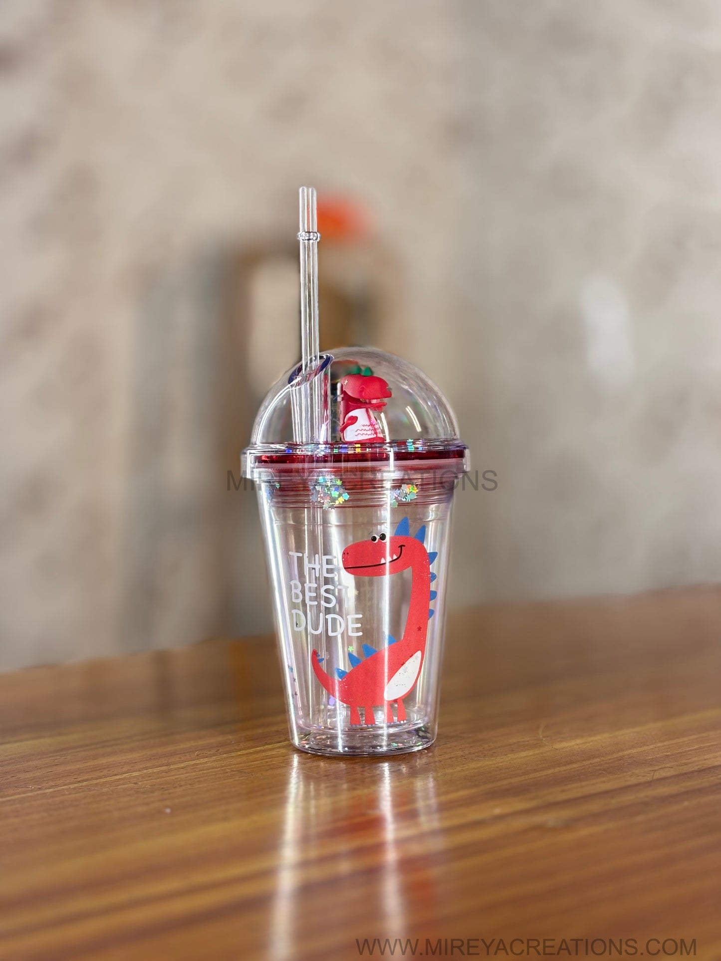 Kids Sipper Tumbler Return Gift | Cute Printed Dome Lid Cup with Straw | Birthday Party Favor Under ₹300