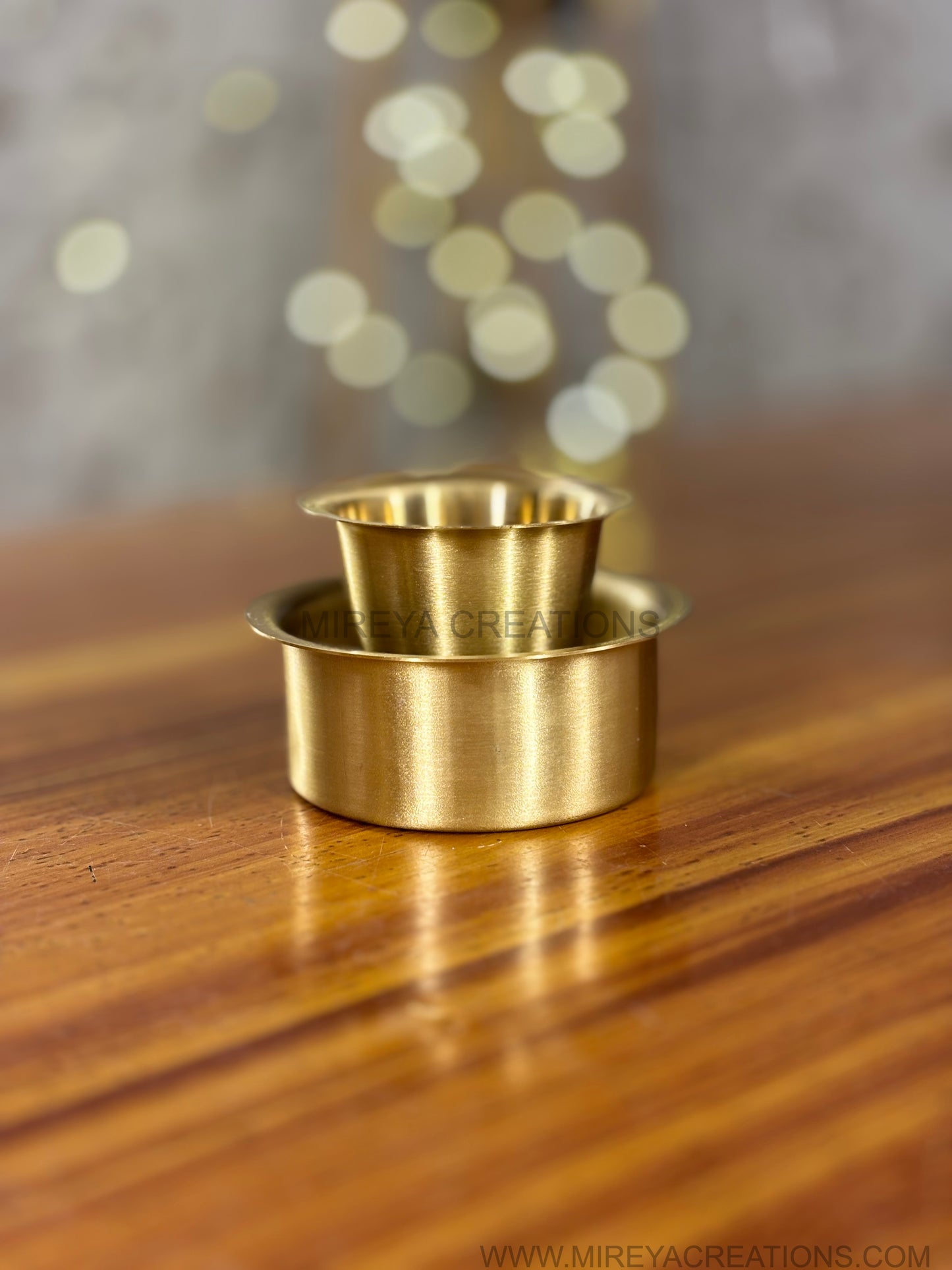 Traditional Brass Coffee Set Return Gift | Coffee Filter, Dabara & Bean Jar Under ₹1800 | Wedding & Puja Favor