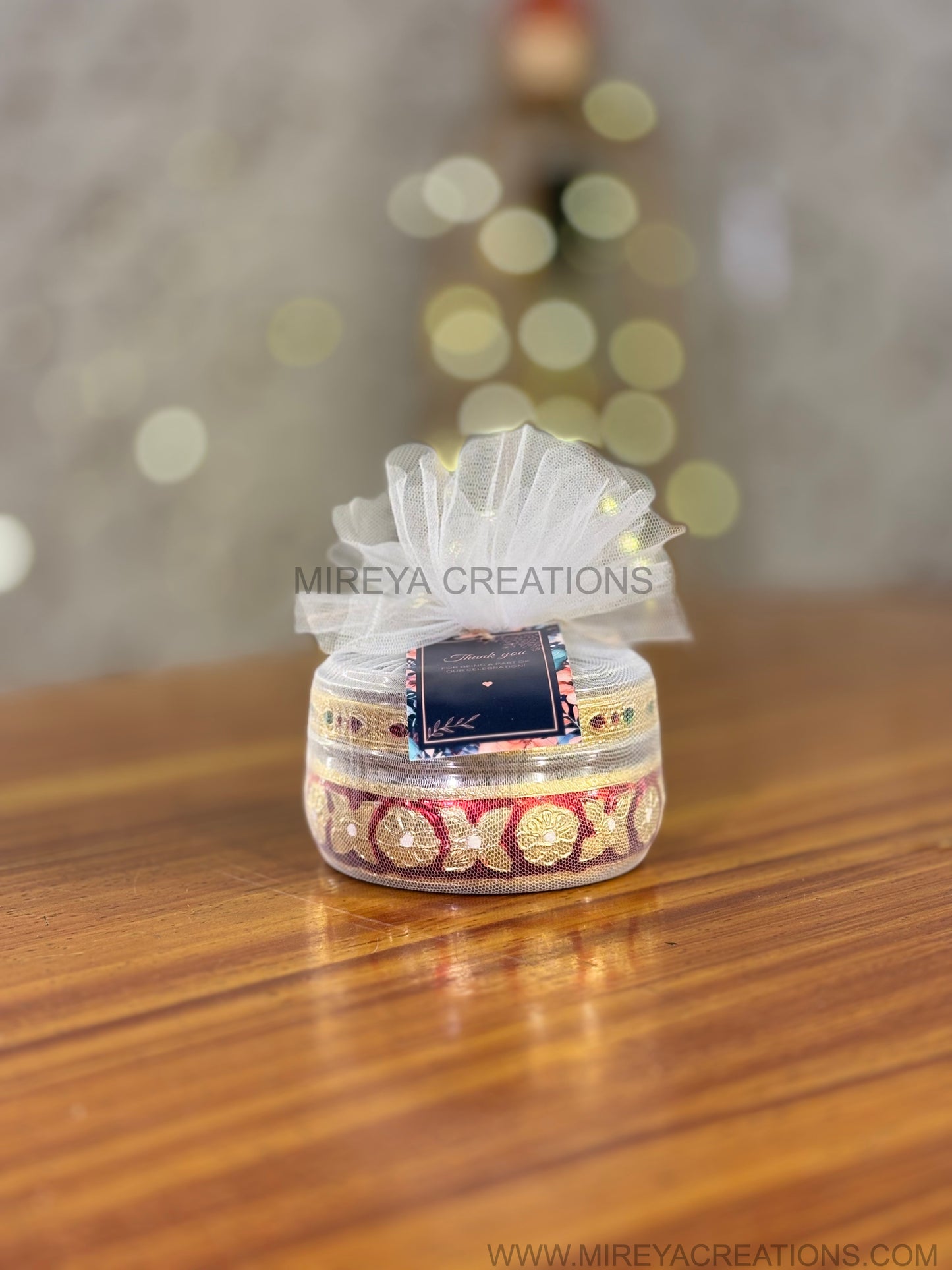 Red Meenakari Box with Transparent Lid Return Gift | Decorative Steel Sweet Box with Transparent Lid | Wedding & Housewarming Favor Under ₹200