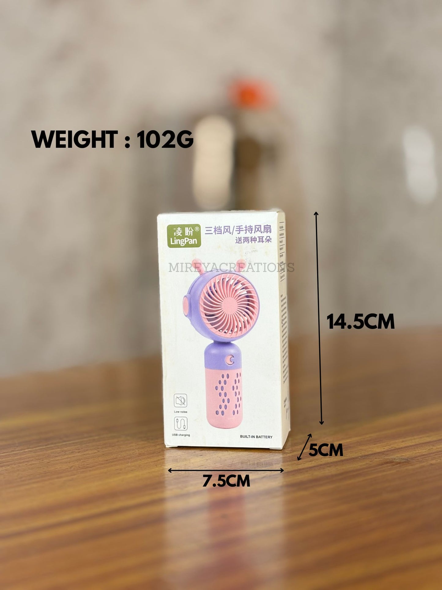 Pastel Rechargeable Mini Hand Fan Return Gift | Compact Table & Handheld Fan with Box Packing | Birthday & Utility Favor Under ₹250