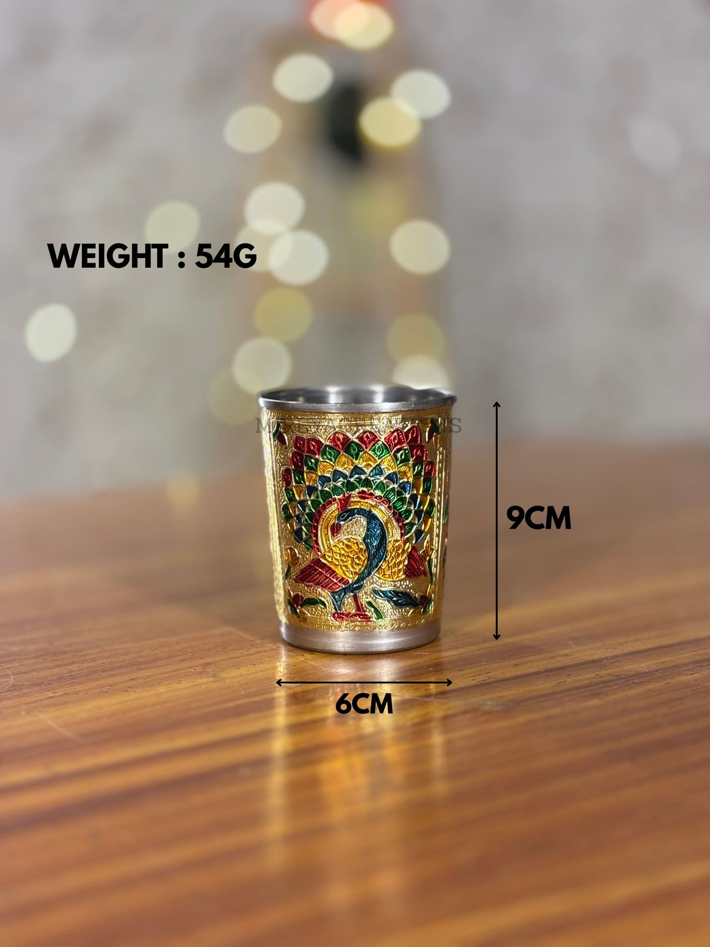 Meenakari Glass Return Gift | Traditional Meenakari Glass | Wedding & Puja Favor Under ₹150