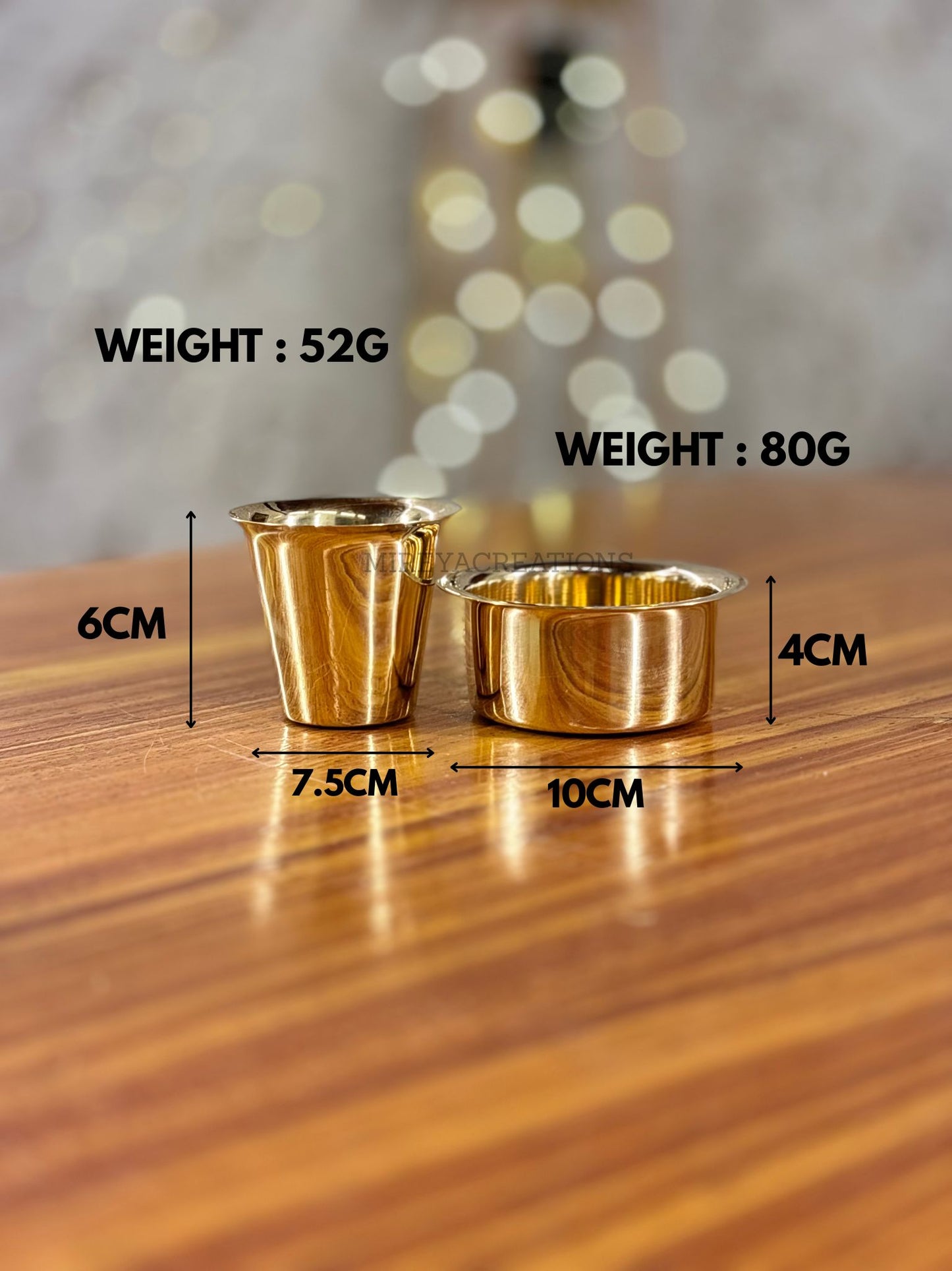 Mini Brass Dabara Tumbler Set Return Gift | Traditional Brass Coffee Set in Pastel Gift Box | Wedding & Housewarming Favor Under ₹500