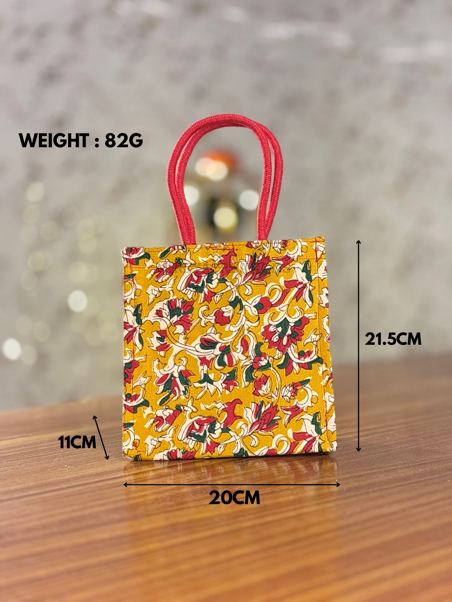 Kalamkari Bag | Boutique-Style Floral Gift Bag | Wedding & Festive Favor Under ₹150