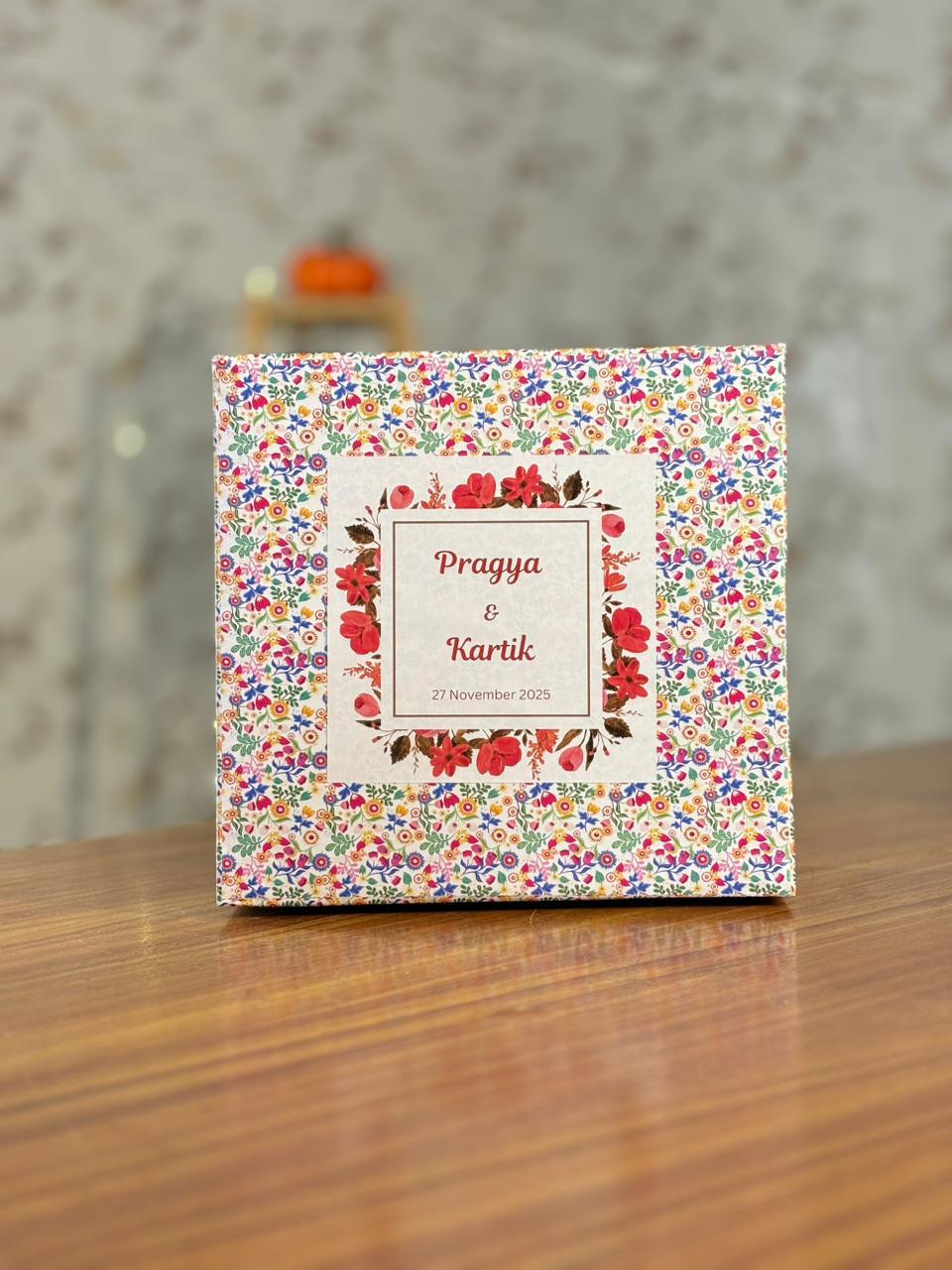 Printed Steel Bottle Gift Set Return Gift | Cone Jar, Potpourri Bowl & Chocolates Combo | Wedding & Housewarming Favor Under ₹1100