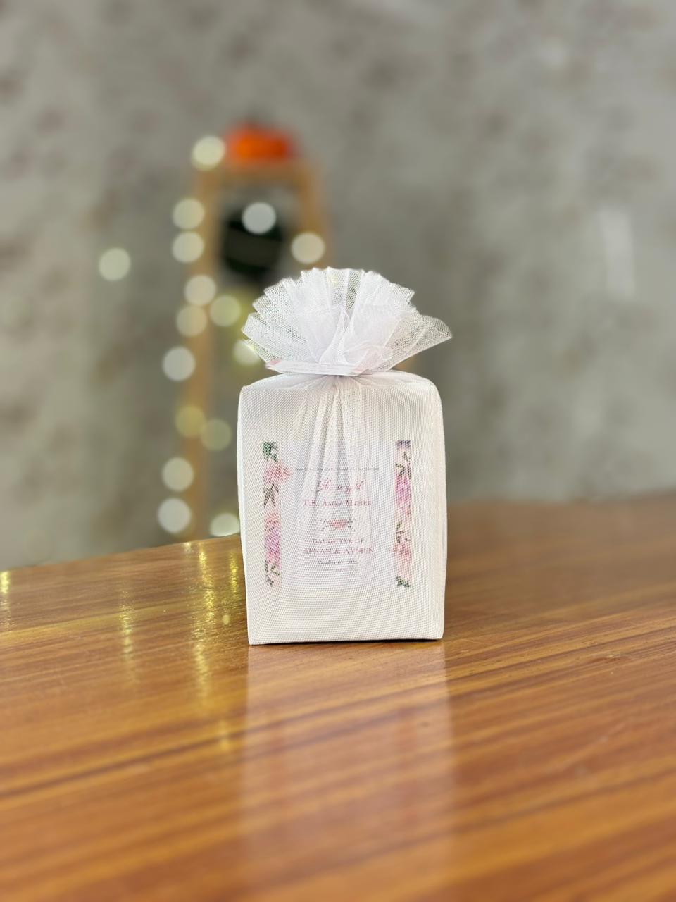 White Cone Jar Return Gift | Cone Jar With Nuts & Chocolates | Wedding & Party Favor Under ₹500