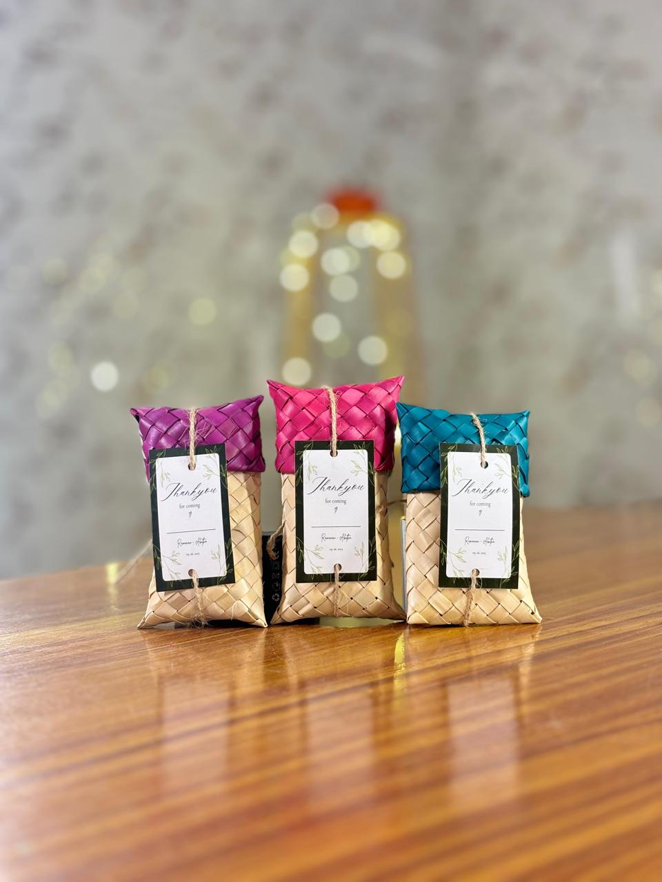 Palm Pouch + Wax Tablet | Fragrance Pouch Return Gift | Housewarming & Wedding Favor Under ₹150