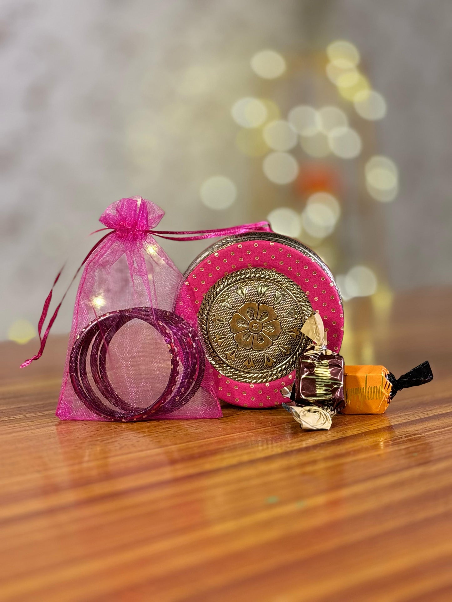 Meenakari Box With Bangles & Chocolates Return Gift | Traditional Meenakari Gift Set | Wedding & Pooja Favor Under ₹300