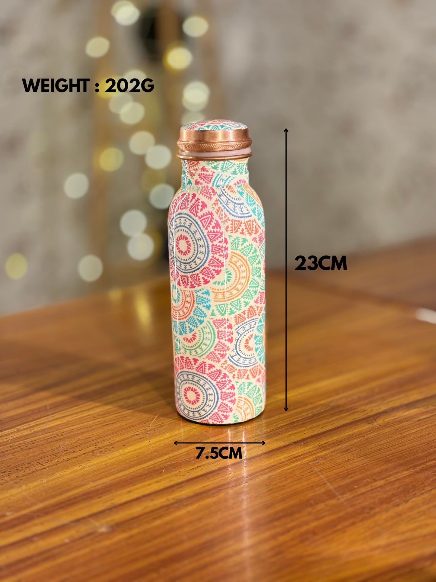 Printed Copper Bottle & Glasses Gift Set Return Gift | Tin Candle & Ferrero Rocher Combo | Wedding & Festive Favor Under ₹2000