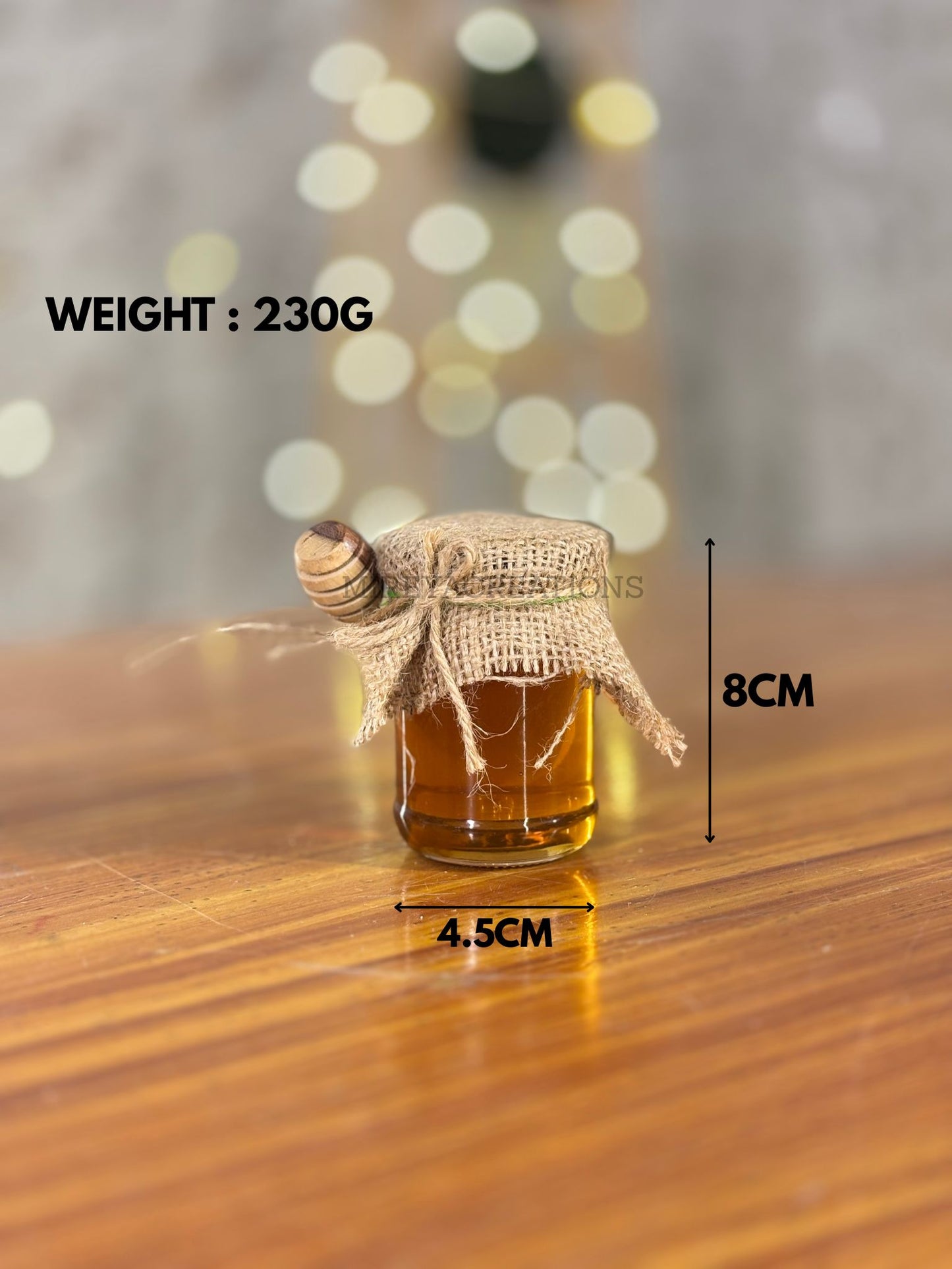 Honey Jar with Dipper | Gourmet Honey Return Gift | Wedding & Festive Favor