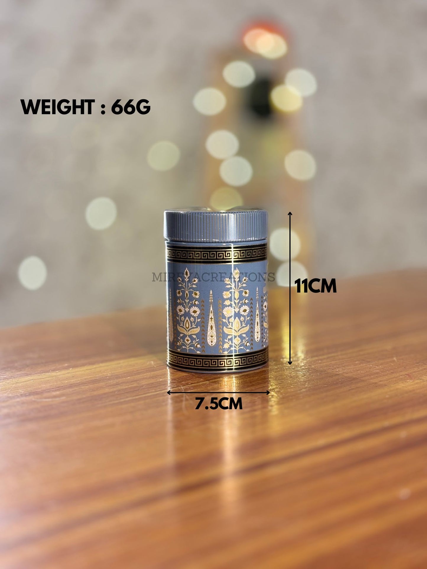Printed Air-Tight Container + Chocolates | Metal Jar Return Gift | Wedding & Housewarming Favor