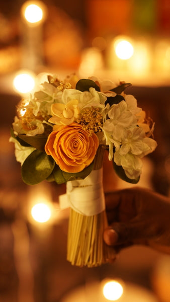 Dry flower bouquet