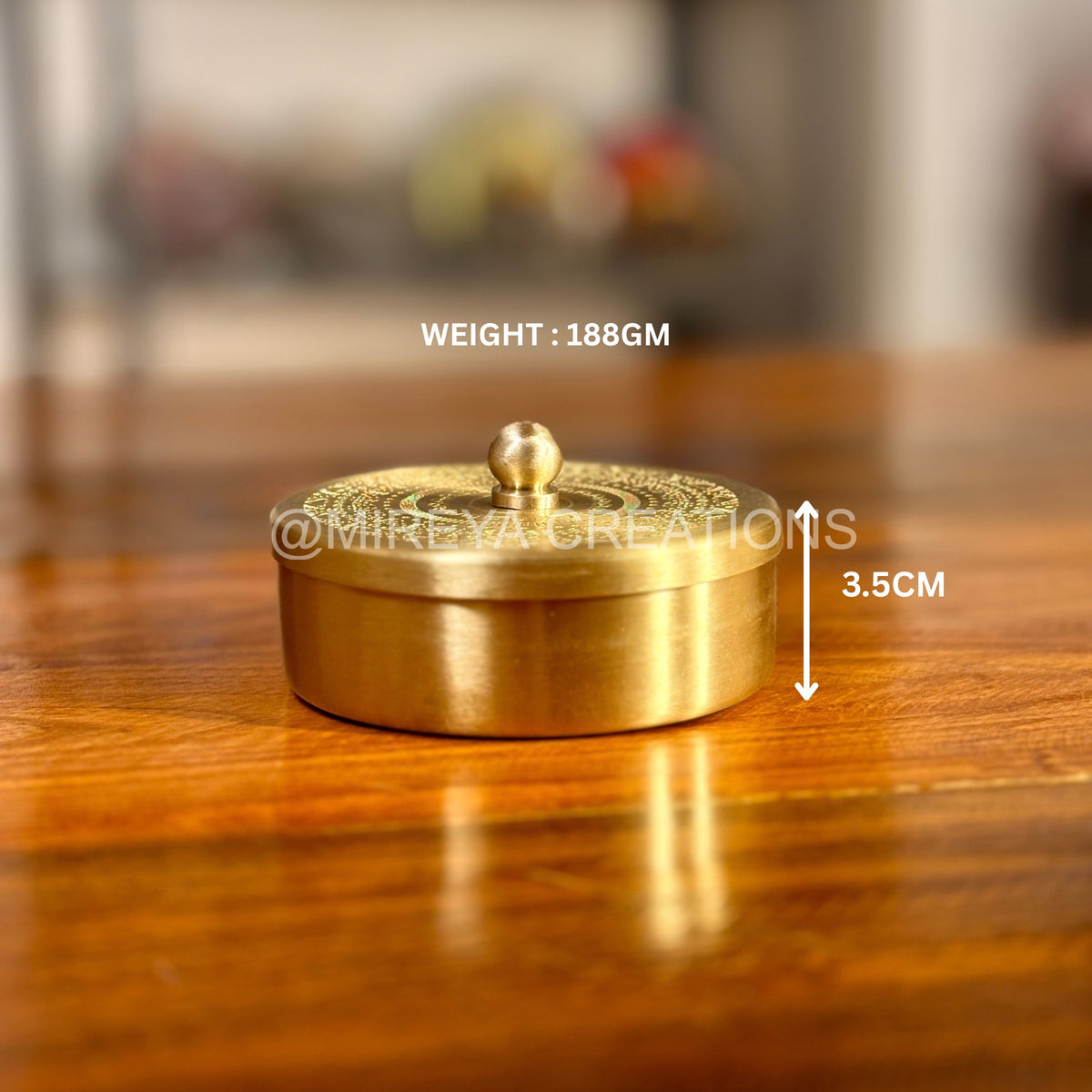 Set of 2 Premium Brass Dry fruit Boxes