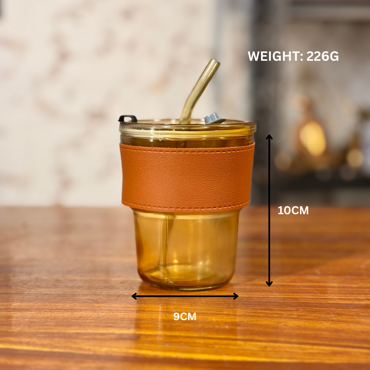 Wooden decorative Box + Slub Glass + Ceramic Burner + Customised Card