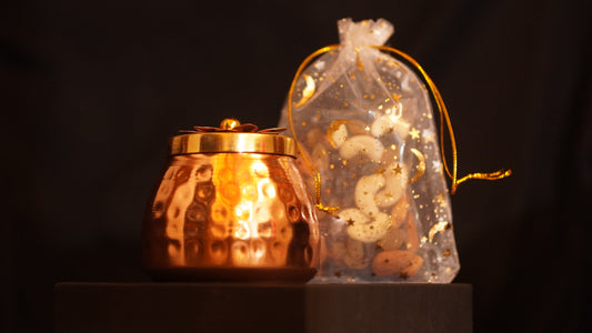 Cone Decorative Jar + DryFruits - Perfect Return Gifts !