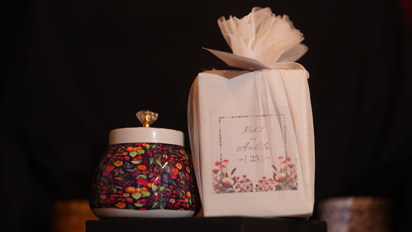 Printed Decorative Jar - Perfect Return Gifts !