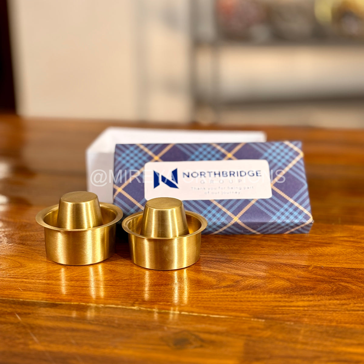 Set-of-2-brass-dabaras-corporate-gifts