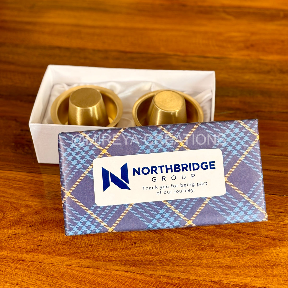 Set-of-2-brass-dabaras-corporate-gifts
