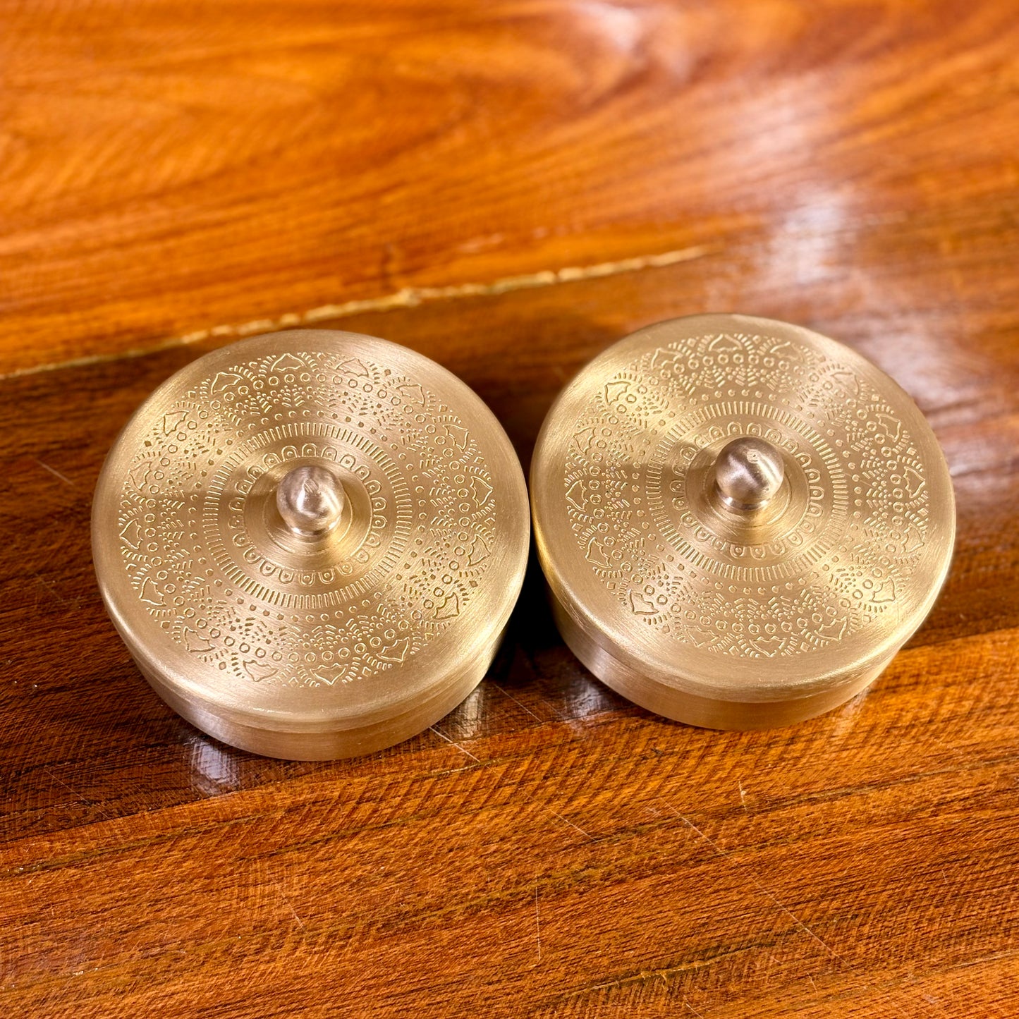 Set of 2 Premium Brass Dry fruit Boxes