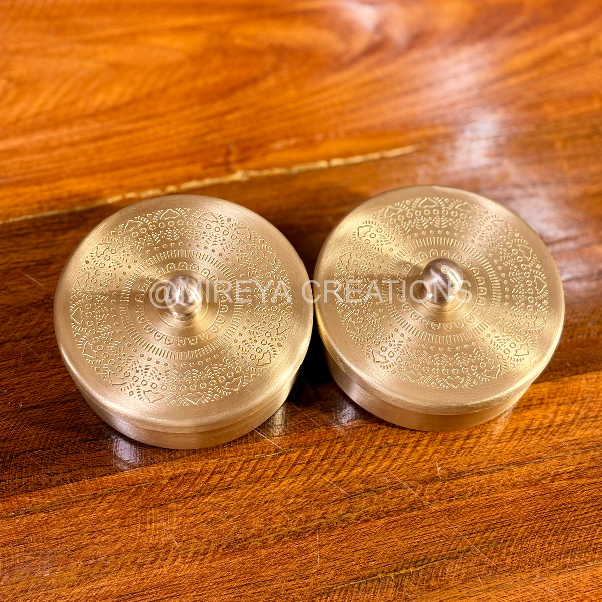 Set of 2 Premium Brass Dry fruit Boxes