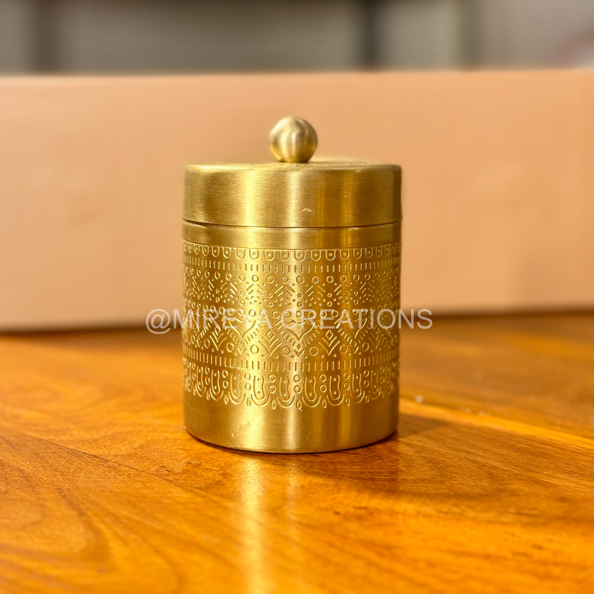 Set of 3 Premium Brass Contaiers
