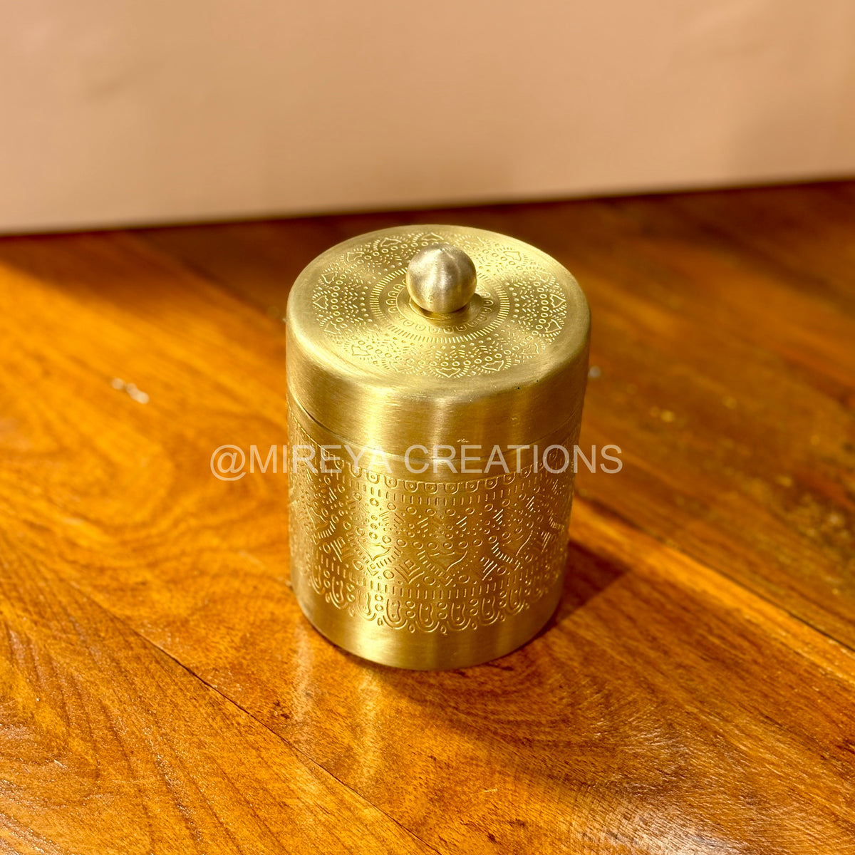 Set of 3 Premium Brass Contaiers