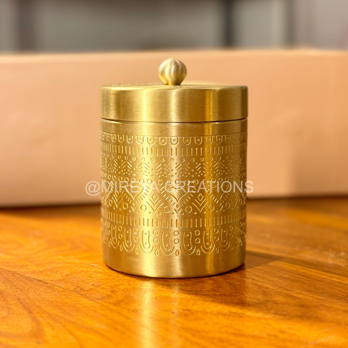 Set of 3 Premium Brass Contaiers