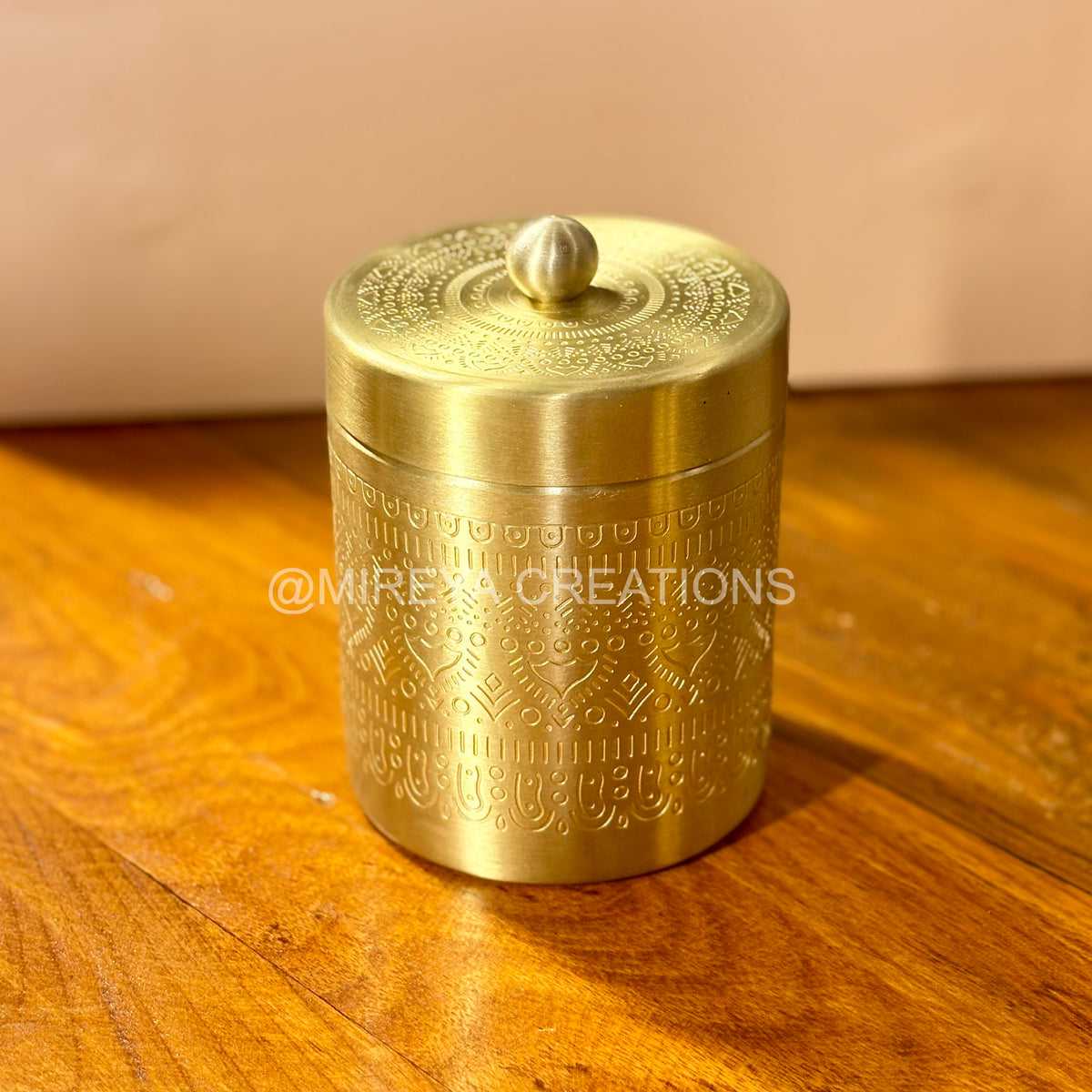 Set of 3 Premium Brass Contaiers