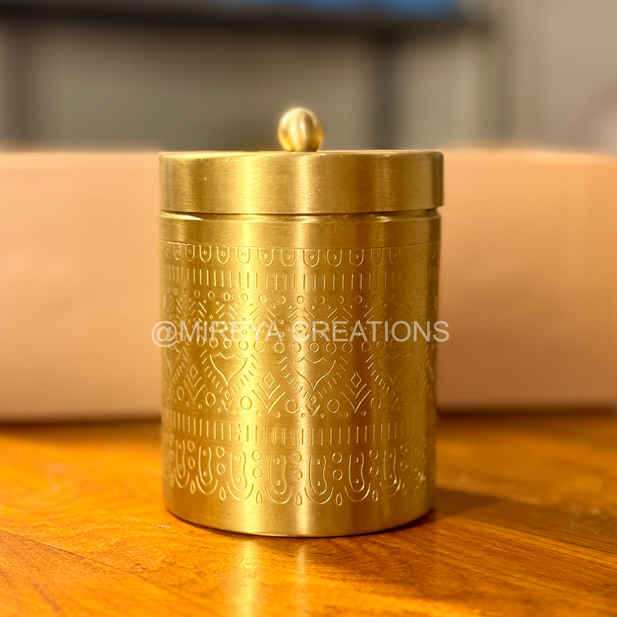Set of 3 Premium Brass Contaiers