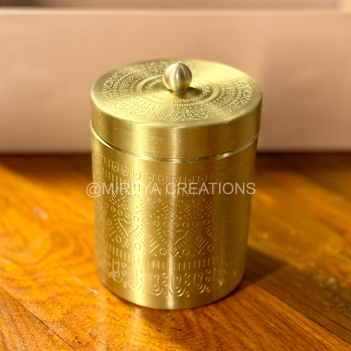 Set of 3 Premium Brass Contaiers