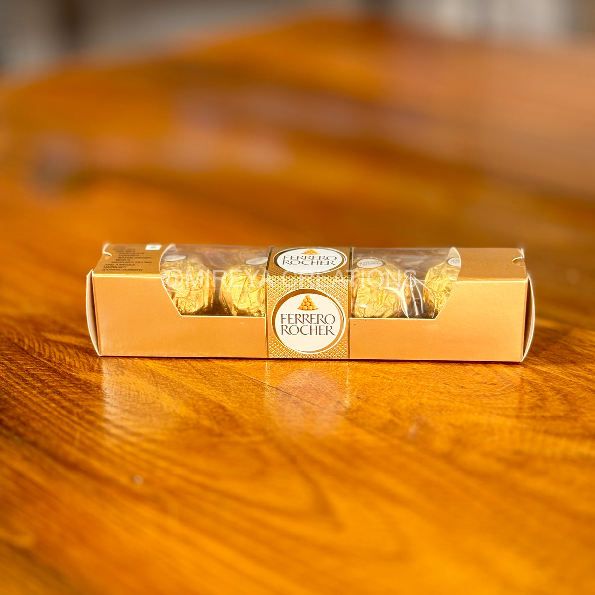 Brass Dry Fruit Box + Decorative Jar + Pack of Ferrero Rocher + Customised Card