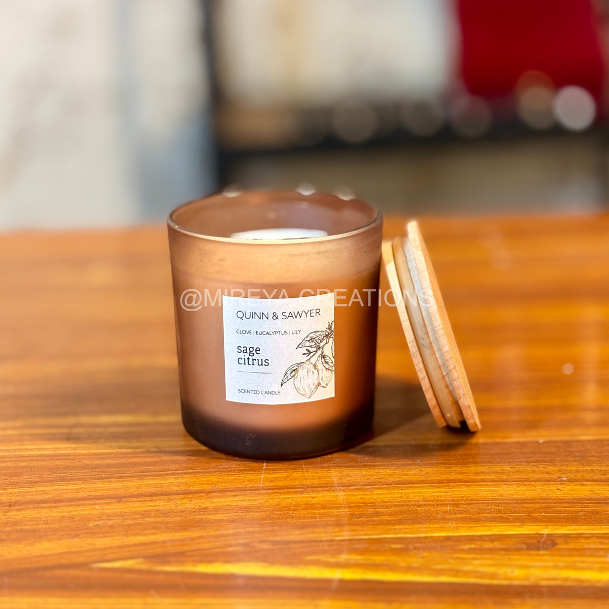 Printed Copper Bottle + Scented Candle + 2Pcs Hand Painted Ceramic Diyas + Customised Card