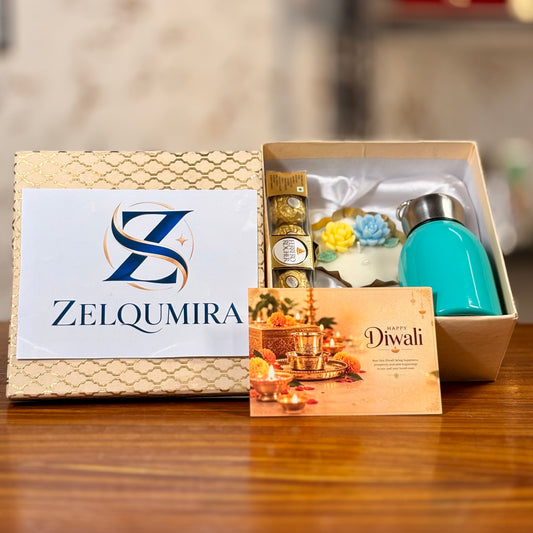 Mini Flask, Urli Candle & Ferrero Rocher Gift Set | Premium Corporate Gift