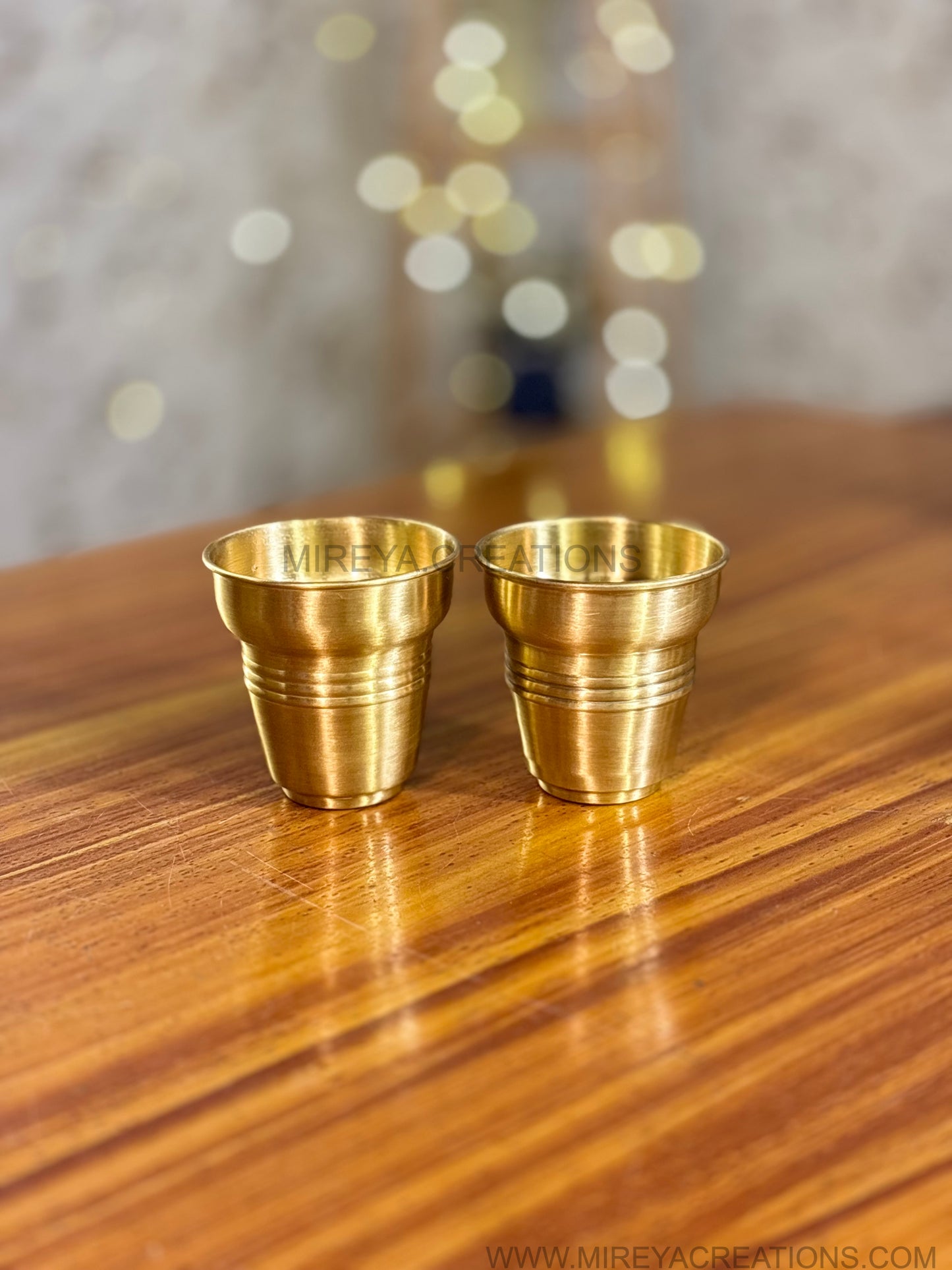 Hammered Brass Kettle & 2Pcs Khulkad Glasses Gift Set Return Gift | Mint Green Floral Gift Box Hamper | Wedding & Festive Favor Under ₹3200