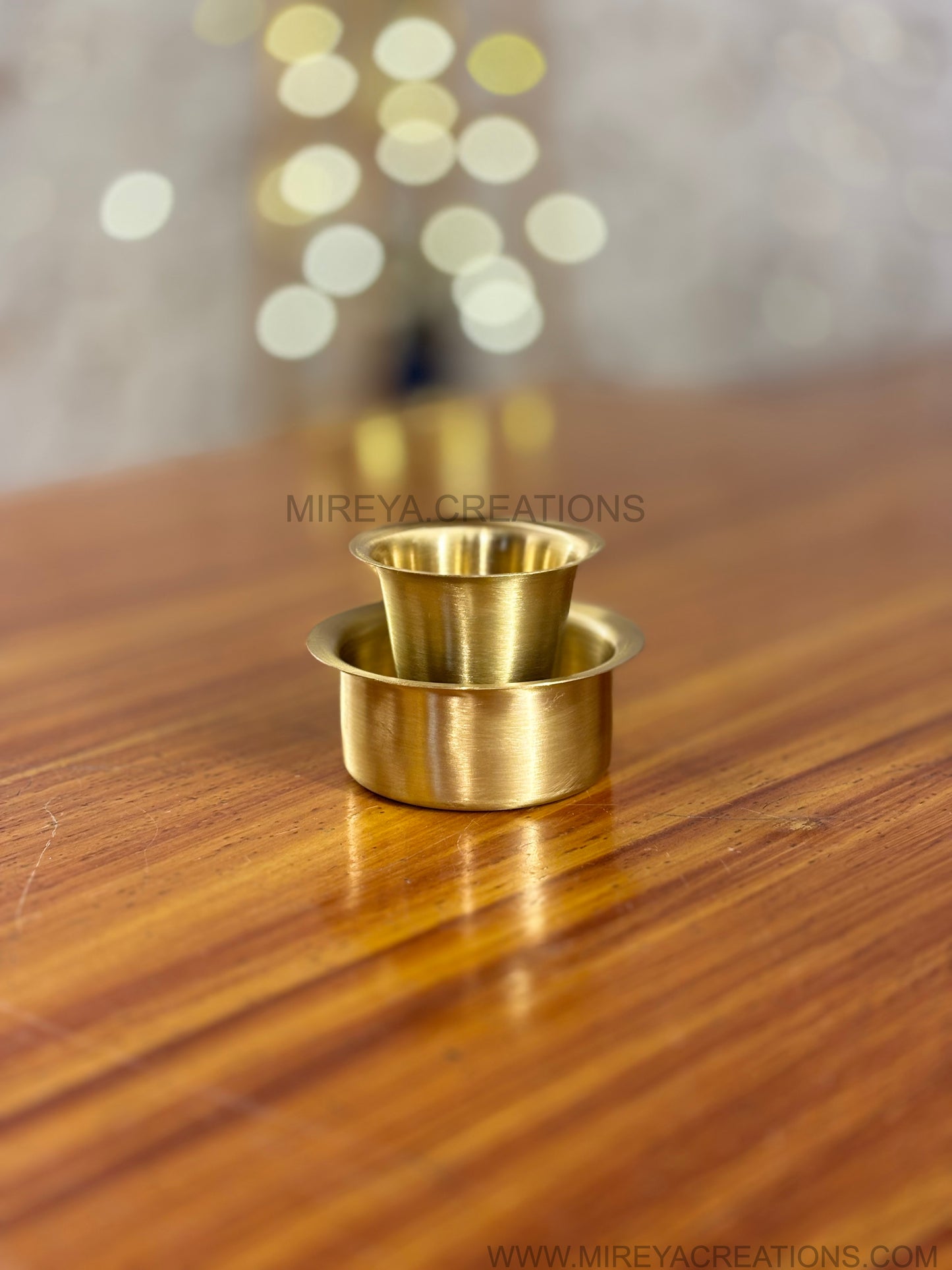 Brass Dabara Set Return Gift | Loyka Almond Brittle Gold Combo Gift Set | Wedding & Festive Favor Under ₹500