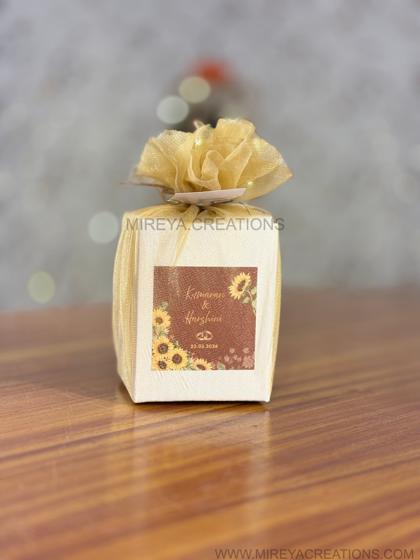Brass Dabara Set Return Gift | Loyka Almond Brittle Gold Combo Gift Set | Wedding & Festive Favor Under ₹500