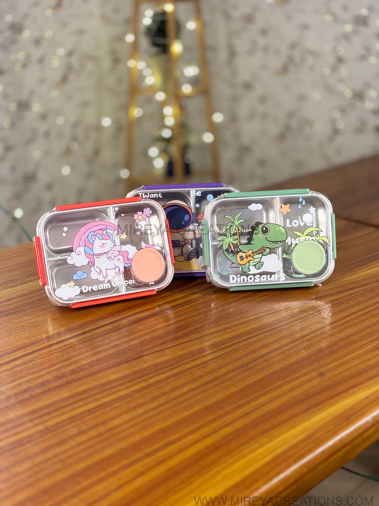 Unicorn Theme Stainless Steel Lunch Box Return Gift | Cute Kids Lunch Box with Unicorn Design | Birthday & School Favor Under ₹600