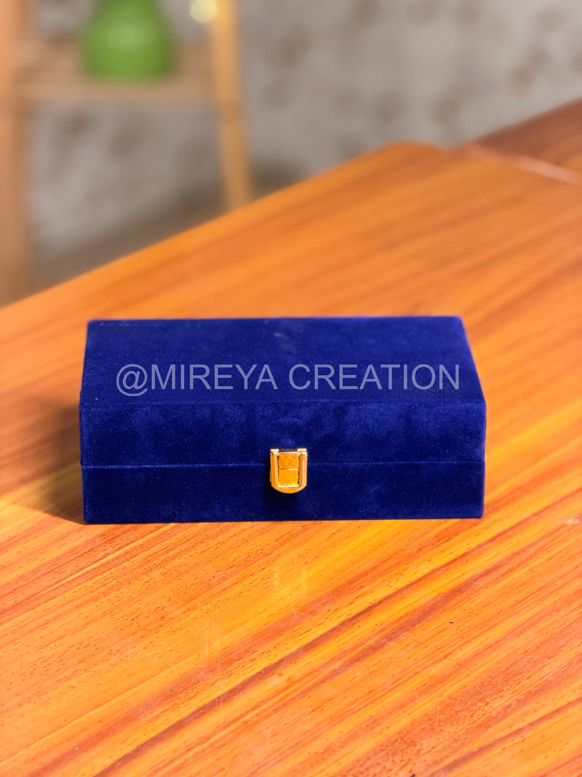 Set of 2 Brass Dabaras in Velvet Box