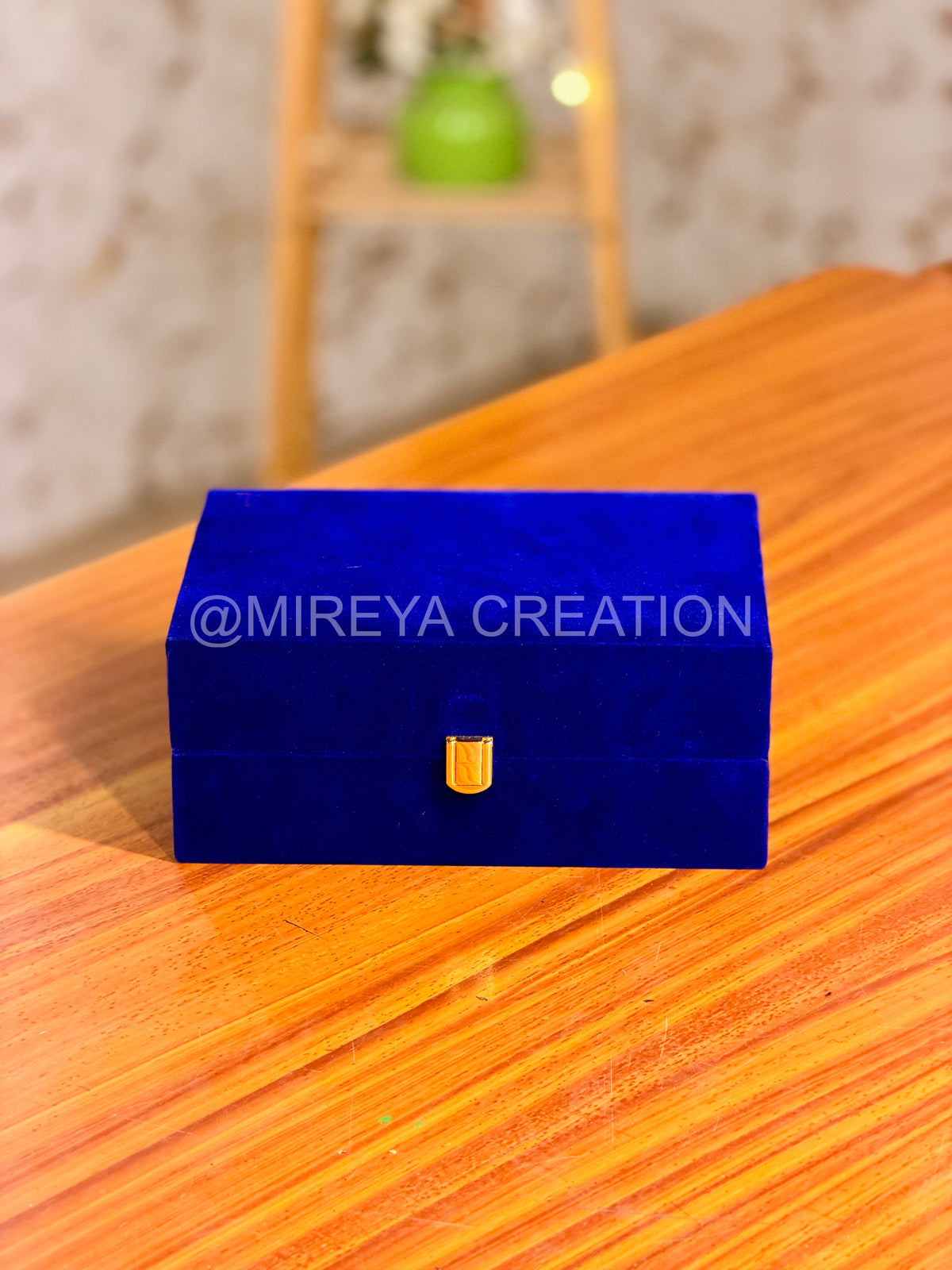 Set of 2 Brass Dabaras in Velvet Box