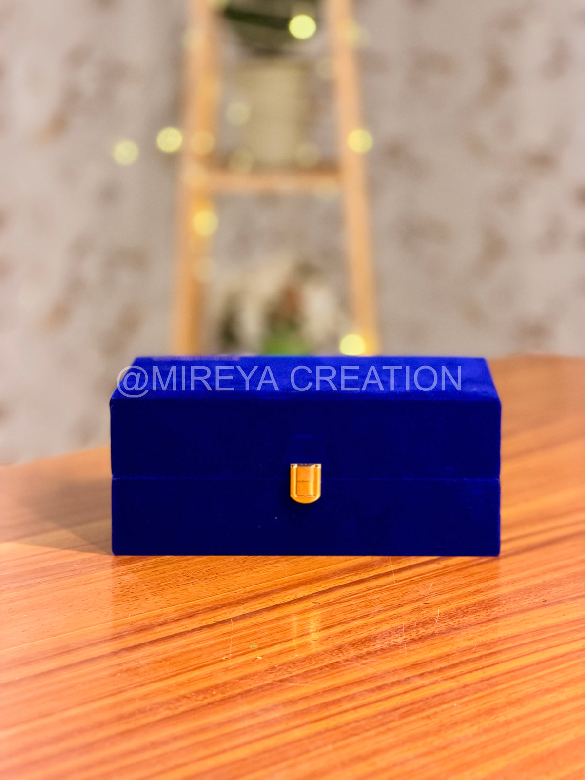 Set of 2 Brass Dabaras in Velvet Box